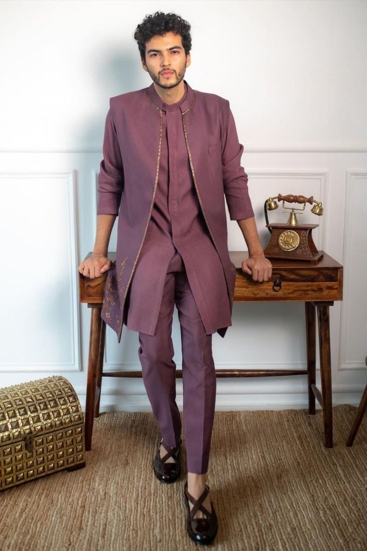 Purple Kurta Set